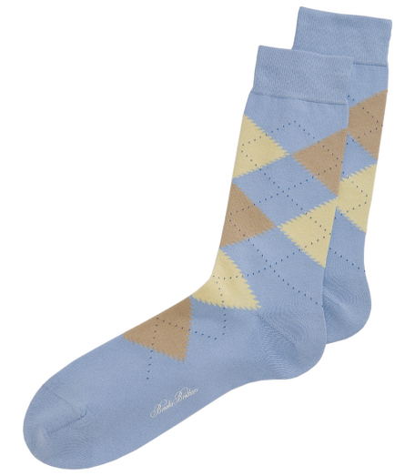 A luxurious blend of Sea Island cotton, nylon and lycra� woven in England. Handlinked toes. Machine    wash. Imported.