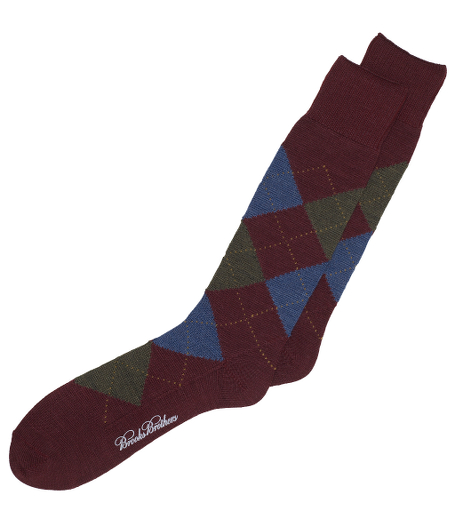 Wool Argyle Crew Socks