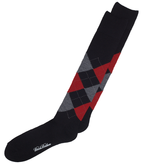 Merino wool and nylon blend. Handlinked toes. Machine wash. Imported.