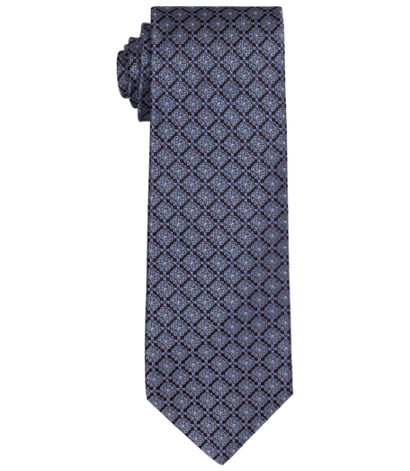 Pure silk woven in Italy. 3 1/2" width. Dry clean. Made in the USA.