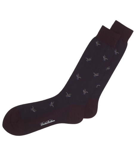Merino wool and nylon blend. Handlinked toes. Machine wash. Imported.