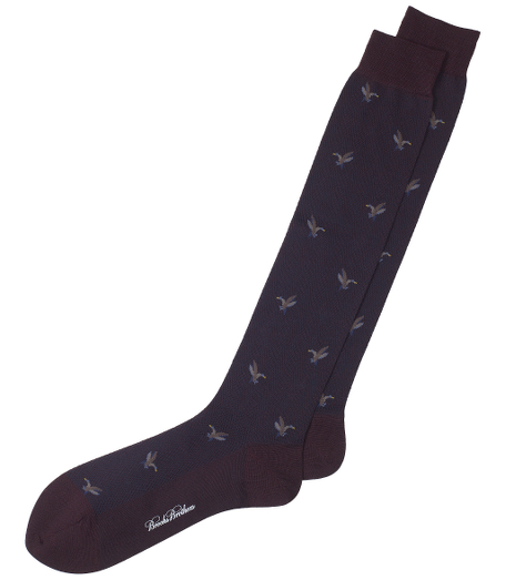 Merino wool and nylon blend. Handlinked toes. Machine wash. Imported.