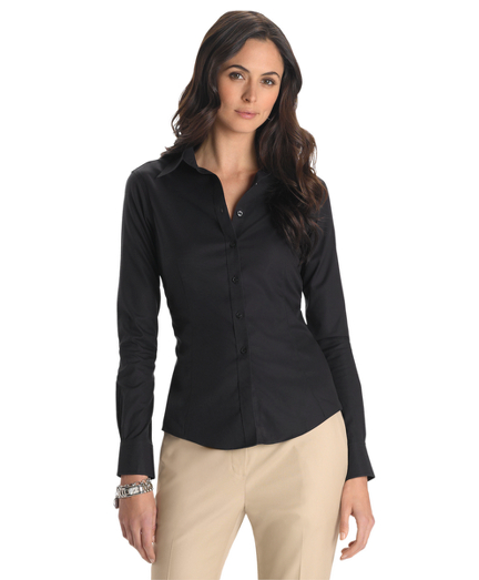 black formal shirt for women