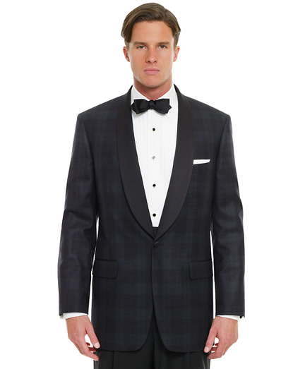 Black Watch Shawl Collar Dinner Jacket