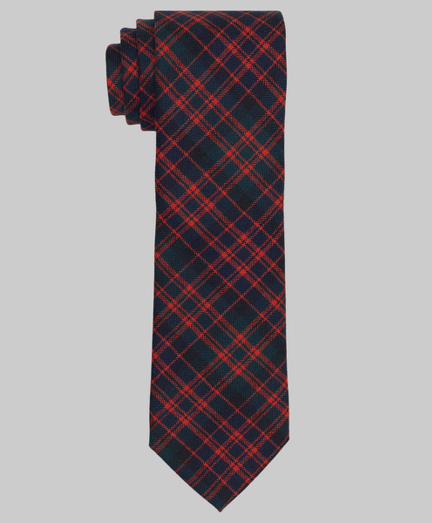Pure wool woven in England. 2 7/8" width. Dry clean. Made in the USA.