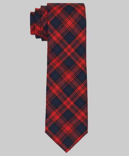 Pure wool woven in England. 2 7/8" width. Dry clean. Made in the USA.