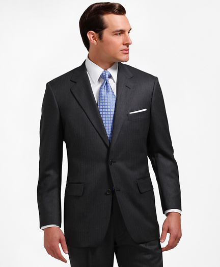 Madison Fit Saxxon Wool Herringbone 1818 Suit