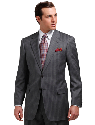 The Brooks Brothers original, tailored from elegant wool woven in Italy, favored for its relaxed fit, natural shoulders and easy fitting pleated trousers. Fullly lined. 2-button center vent. Dry clean only. Made in Italy.