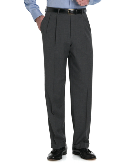 Refined lightweight trousers tailored in premium Italian wool from Loro Piana�. Finished with an alterable split waistband, back darts and on-seam side pockets. Dry clean. Imported.