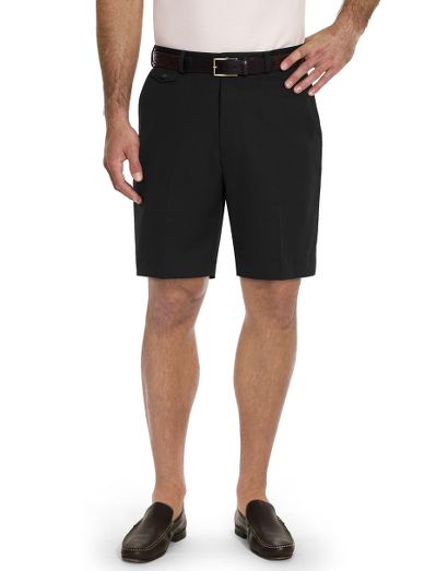 Made from performance microfiber designed to be quick drying and comfortable on or off the golf course. Single pleat-front. Machine wash. Imported.