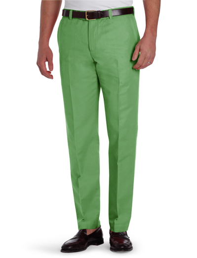 Milano Plain-Front Linen and Cotton Chinos