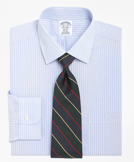 Pure cotton broadcloth made with pucker-free seams and specially treated to remain virtually wrinkle-free. Ainsley collar. Signature shirring at barrel cuffs. Center back pleat. Left chest pocket. Machine wash. Imported. Also available in Traditional fit.