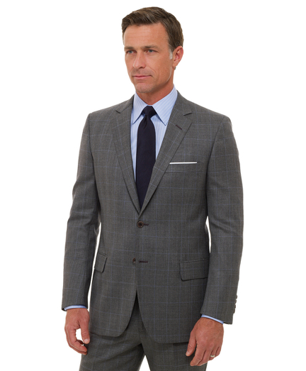 Inspired by our archives, the 1818 Fitzgerald suit is distinguished by narrow lapels, higher armholes and trimmer fitting plain-front trousers. It is truly a statement of elegance and refinement. Tailored from pure Saxxon wool woven in the USA. 2-button jacket with center vent. Dry clean. Made in the USA.