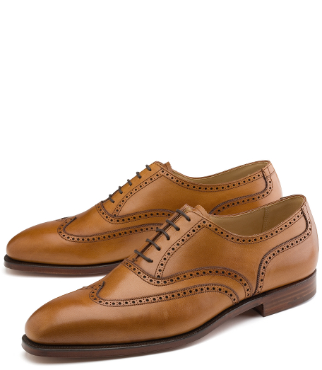 Contemporary styling in fine calfskin.  Leather lining and soles.  Genuine Goodyear� welt construction. Made in England.