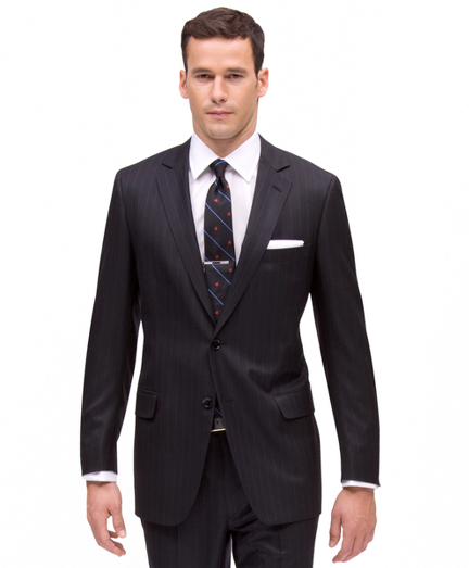 Inspired by our archives, the 1818 Fitzgerald suit is distinguished by narrow lapels, higher armholes and trimmer fitting plain-front trousers. It is truly a statement of elegance and refinement. Tailored from pure wool. 2-button. Center vent. Plain-front trousers. Dry clean only. Imported.