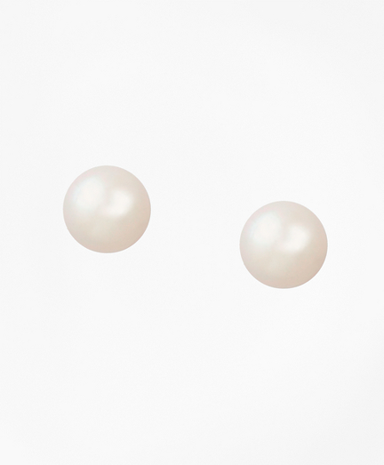 Glass Pearl Stud Earrings