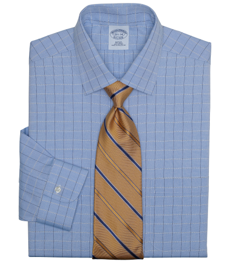 Pure pinpoint cotton treated to remain virtually wrinkle-free. Pucker-free seams. Center back pleat and signature shirring at barrel cuffs. Ainsley collar. Left chest pocket. Machine wash. Imported. Also available in Traditional fit.