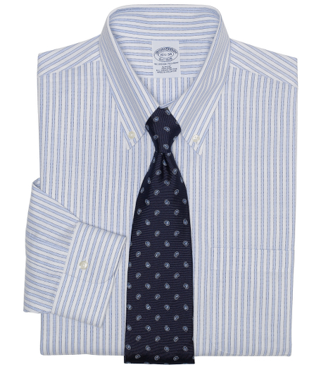 Lightweight cotton oxford. Made with pucker-free seams and treated to remain virtually wrinkle-free. The original Polo� button-down collar. Signature shirring at barrel cuffs. Superdurable buttons. Center back pleat. Left chest pocket. Machine wash. Imported. Also available in Traditional fit.