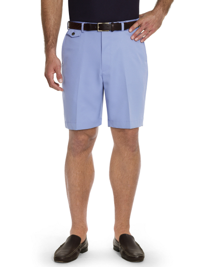Made from performance microfiber designed to be quick drying and comfortable on or off the golf course. Single pleat-front. Machine wash. Imported.