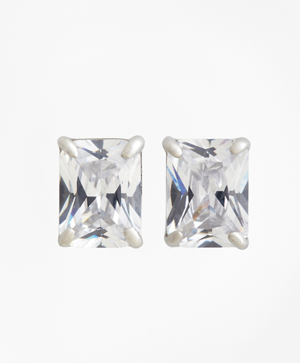 Pierced Square Stud Earrings