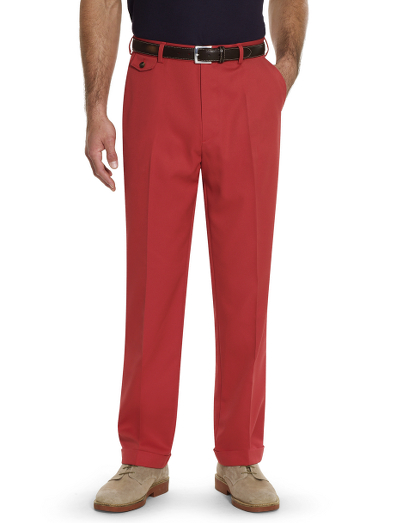 Made from performance microfiber designed to be quick drying an comfortable on or off the golf course. Plain-front. Finished hem. Machine wash. Imported.