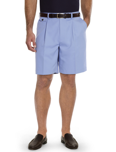 Made from performance microfiber designed to be quick drying and comfortable on or off the golf course. Single pleat-front. Machine wash. Imported.
