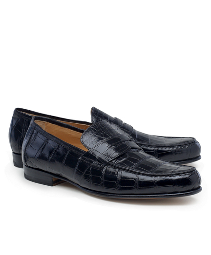 Alligator Penny Loafers