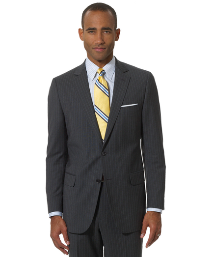 Inspired by our archives, the 1818 Fitzgerald suit is distinguished by narrow lapels, higher armholes and trimmer fitting plain-front trousers. It is truly a statement of elegance and refinement. Tailored from pure wool woven in the Italy. Two-button. Center vent. Dry clean only. Made in Italy.
