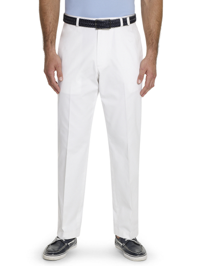 High-performance chinos in specially treated pure cotton that resists wrinkles. Enzyme-washed for superior softness Hudson fit. Relaxed fit. Plain front. On-seam pockets and back welt pockets. Machine wash. Imported.