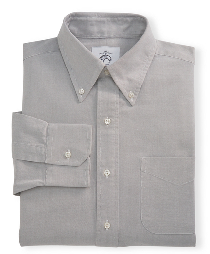 Pure Supima� cotton. Button-down collar. Mitered cuffs. Side gussets. Mother-of-pearl buttons. Locker loop at back neck. Machine wash warm. Made in the USA.