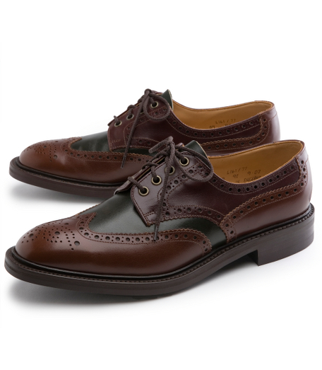 Expertly crafted, exclusively for Brooks Brothers, in genuine walnut grain leather. Rubber soles and leather lining. Tone-on-tone stitching. Made in England.