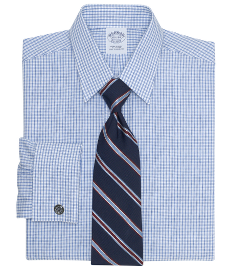 Pure cotton broadcloth. Forward point collar. Signature shirring at French cuffs. Center back pleat. Machine wash. Imported. Cuff links not included. Also available in Traditional  fit.