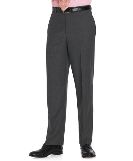 Refined lightweight trousers tailored in premium Italian wool from Loro Piana�. Beautifully finished with an alterable split waistband, back darts and on-seam side pockets. Plain front. Uncuffed, finished hems. Dry clean. Made in Canada.