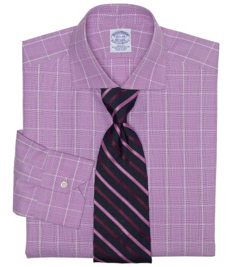 Pure Egyptian cotton woven in Italy. English collar. Signature shirring at mitered cuffs. French placket and chevroned split back yoke. Machine wash. Made in the USA.