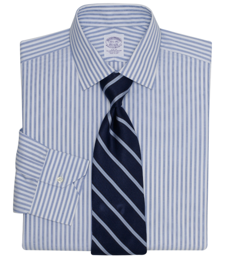 Pure Egyptian cotton woven in Italy. French placket and split-back yoke. Ainsley collar. Signature shirring at mitered cuffs. Superdurable buttons. Machine wash. Made in the USA.