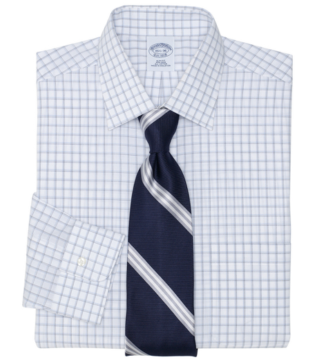 Pure cotton broadcloth made with pucker-free seams and specially treated to remain virtually wrinkle-free. Ainsley collar. Signature shirring at barrel cuffs. Center back pleat. Left chest pocket. Machine wash. Imported. Also available in Traditional fit.