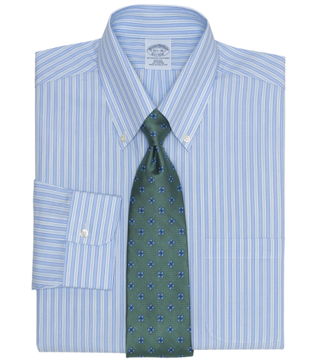 Pure cotton broadcloth made with pucker-free seams and specially treated to remain virtually wrinkle-free. The original Polo� button-down collar. Signature shirring at barrel cuffs. Center back pleat. Left chest pocket. Machine wash. Imported. Also available in Traditional fit.