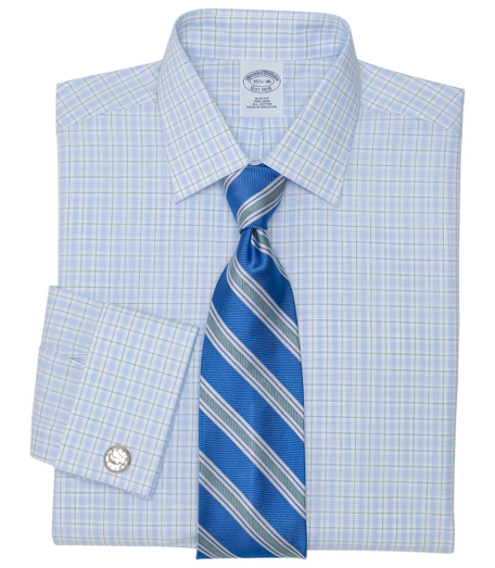 Pure cotton broadcloth made with pucker-free seams and specially treated to remain virtually wrinkle-free. Ainsley collar. Signature shirring at French cuffs. Center back pleat. Machine wash. Imported. Also available in Traditional fit. Cuff links not included.