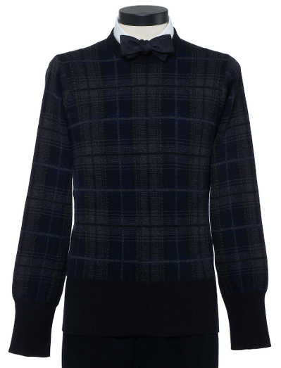 Pure handknit Scottish cashmere. Mother-of-pearl buttons. Button cuff with grosgrain on sleeve. Locker loop at back neck. Dry clean. Made in Scotland.
