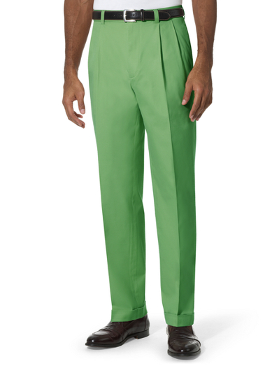 Thompson Pleat-Front Linen and Cotton Chinos