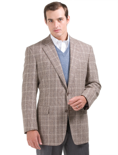 Luxurious blend wool and cashmere. 2-button side vent in our slightly slimmer Regent fit. 100% Bemberg lining. Dry clean. Imported.
