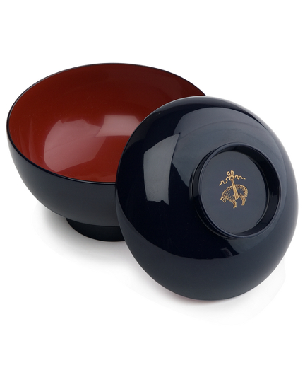Destined to grace the homes of connoisseurs and collectors, every elegant sculptural piece is handcrafted of Horse Chestnut wood seasoned for more than three years after being cut. Each piece is then finished with expertly applied coats of lacquer obtained from the refined sap of the Japanese lacquer tree (a very precious commodity as only 200 grams are available from each tree). Detailed with shimmering satiny surfaces and gilded touches, including our Golden Fleece logo. Presented in a beautiful gift box. 5" x 4" with lid. Hand wash only. No item in this collection is designed for use in a dishwasher or in microwave or conventional ovens. Imported.
