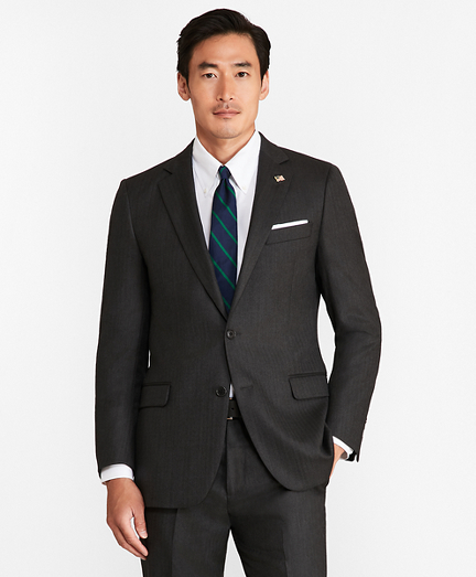 Fitzgerald Fit Saxxon Wool Herringbone 1818 Suit