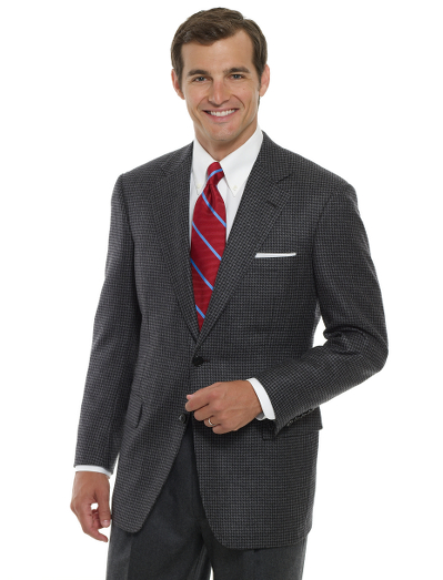Hand-tailored from pure Italian cashmere. 2-button, side vent. 100% Bemberg lining. Dry clean. Imported.