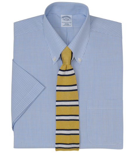 Pure cotton broadcloth made with pucker-free seams and specially treated to remain virtually wrinkle-free. The original Polo� button-down collar. Center back pleat. Left chest pocket. Machine wash. Imported. Also available in Traditional fit.