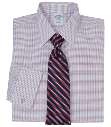 Pure cotton broadcloth made with pucker-free seams and specially treated to remain virtually wrinkle-free. Forward point collar. Signature shirring at French cuffs. Center back pleat. Machine wash. Imported. Also available in Traditional fit. Cuff links not included.
