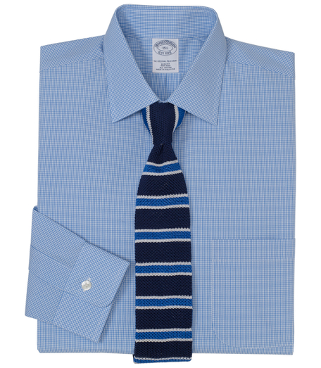Pure cotton broadcloth. Ainsley collar. Signature shirring at barrel cuffs. Center back pleat. Left chest pocket. Machine wash. Imported. Also available in Traditional fit.