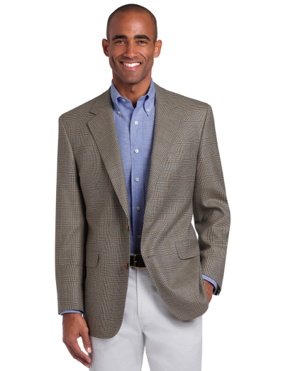 Pure Saxxon wool. Two-button, center vent. 100% Bemberg lining. Full canvas construction with unfinished sleeves and unattached buttons that can be made functional. Dry clean. Made in Canada.