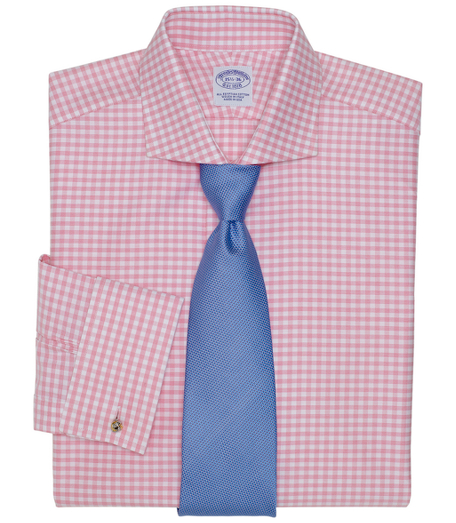 Pure Egyptian cotton woven in Italy. French front placket and chevroned split-back yoke. Londoner collar. Signature shirring at French cuffs. Machine wash. Made in the USA. Cuff links not included.