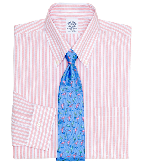 Pure cotton broadcloth made with pucker-free seams and specially treated to remain virtually wrinkle-free. The original Polo� button-down collar. Signature shirring at barrel cuffs. Center back pleat. Left chest pocket. Machine wash. Imported. Also available in Traditional fit.